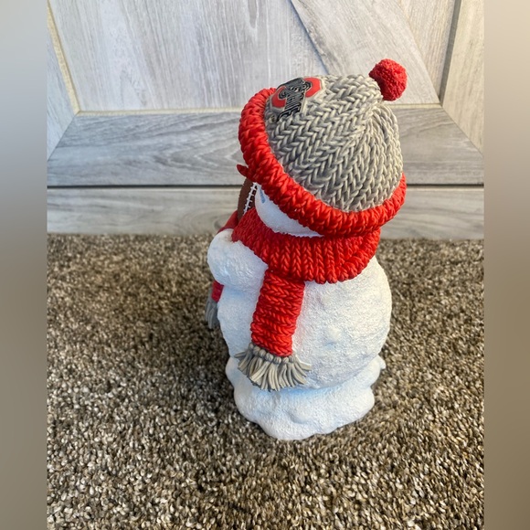 Festive Snowman with Football - Red and Gray - Picture 10 of 11